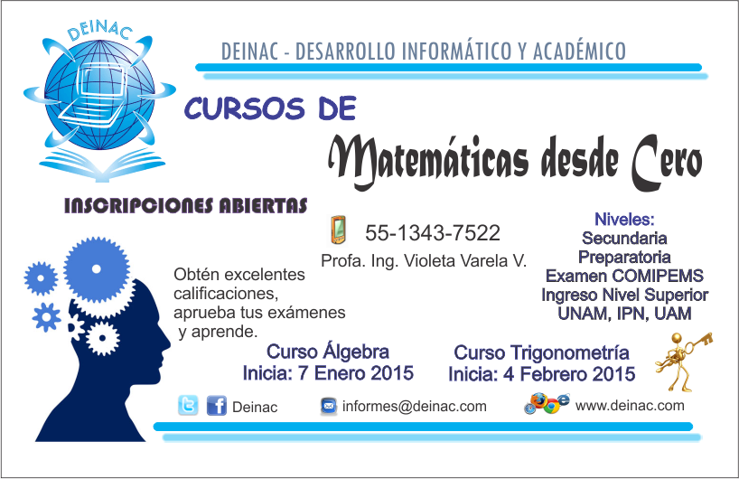 CURSOS DE MATEMÁTICAS DESDE CERO